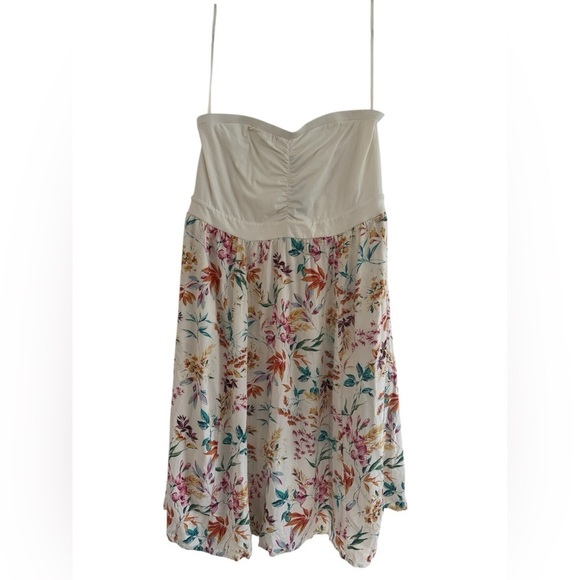 Torrid Women’s Midi Jersey Challis Sweetheart Tube Dress with Floral Print Sz 2X - Picture 2 of 7